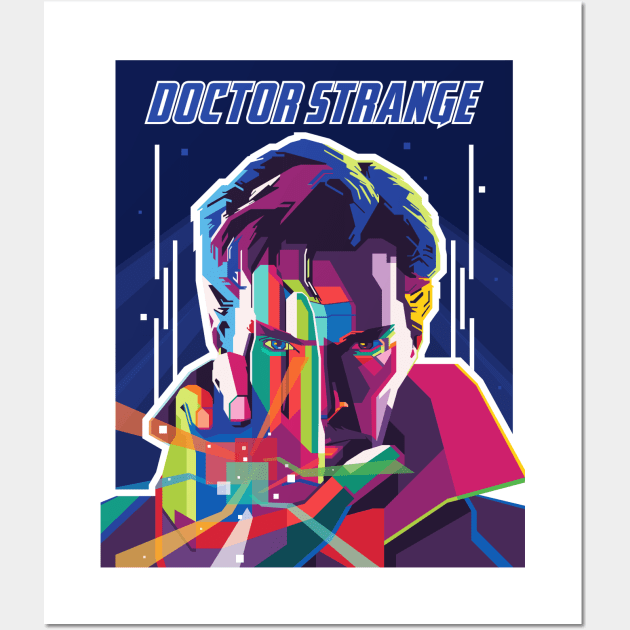 Superheroes Pop Art #DocterStrange Wall Art by Alanside